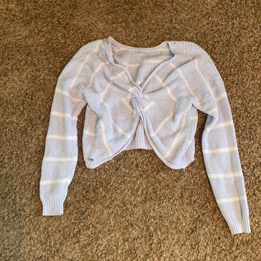 Hollister reversible knot sweater